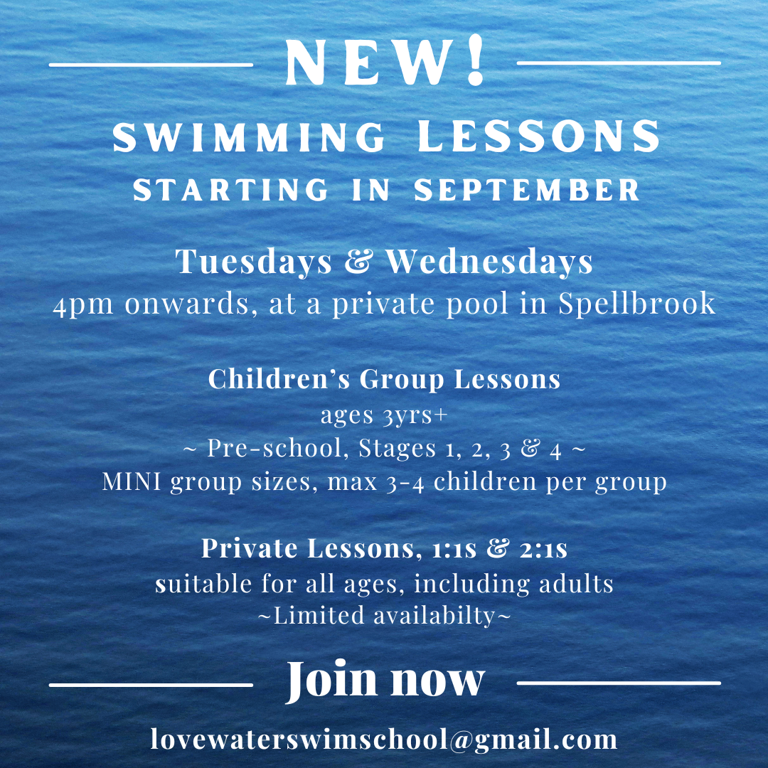 New swimming lessons in Spellbrook! New classes added to our timetable at a private pool
